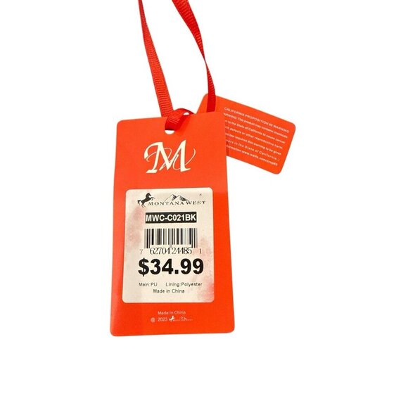 Montana West Leather Large Snap Close Tote Bag Hand Bag Black Double Straps NWT - Picture 8 of 8